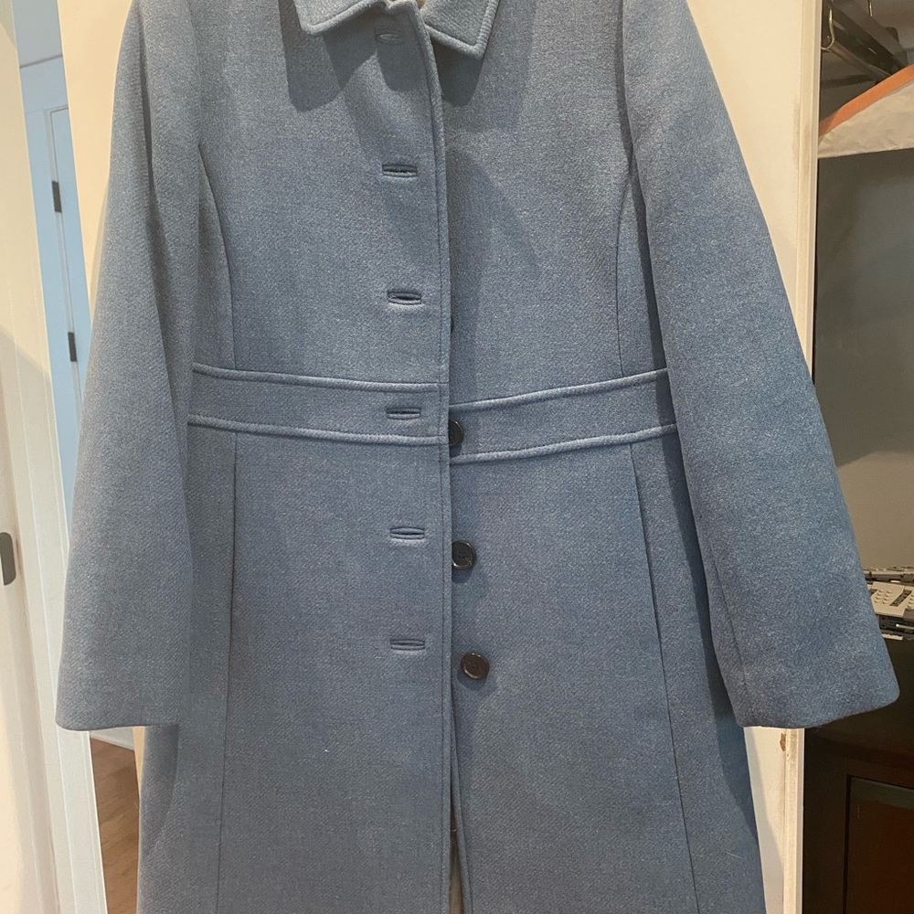 Elegant Blue Women's Coat